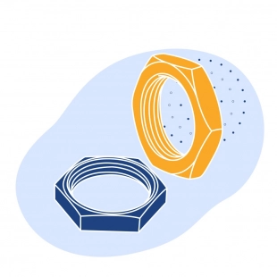 Гайка стальная М8 20Х13 ГОСТ 3032-76