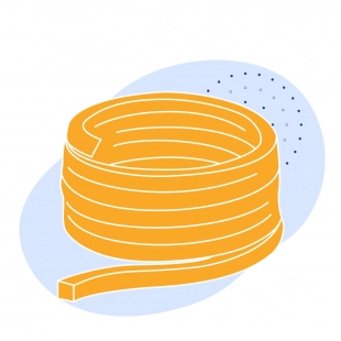 Сальниковая набивка АСП-31 квадратная 4 мм ГОСТ 5152-84