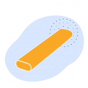 Труба стальная плоскоовальная 11х5х1 мм ст10 ГОСТ 8644-68