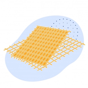 Стальная дорожная сетка тип 5 400х250 мм ст3 ГОСТ 23279-2012