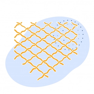 Стальная рифленая сетка 50х8х8 мм 55 ГОСТ 3306-88