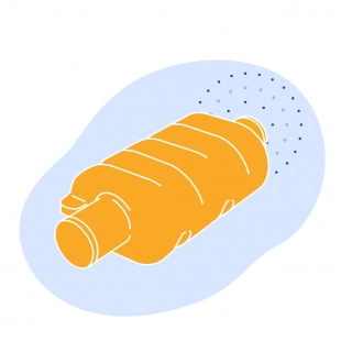 Судовой глушитель 400х2750х2655х636х3 мм