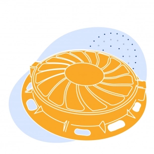 Люк тяжелый 840x600x115 мм 91.2 кг