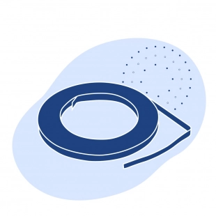 Лента с полимерным покрытием 0.95 мм ПЭ ГОСТ 34180-2017