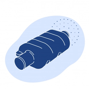 Судовой глушитель 400х2750х2655х636х3 мм