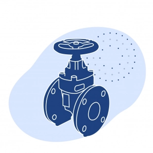 Титановый клапан запорный сальниковый ДУ 50 мм РУ 40 кгс/см2 ГОСТ 9697-87